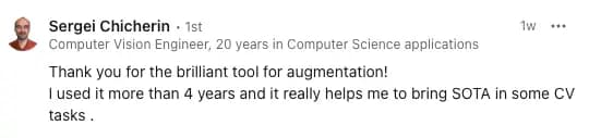 Testimonial from Sergei Chicherin, Computer Vision Engineer